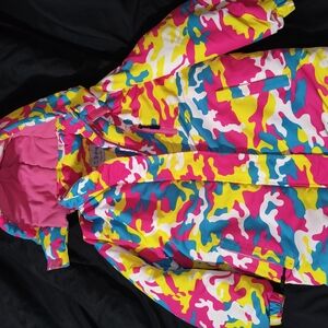 Colorful Camouflage Hooded Jacket